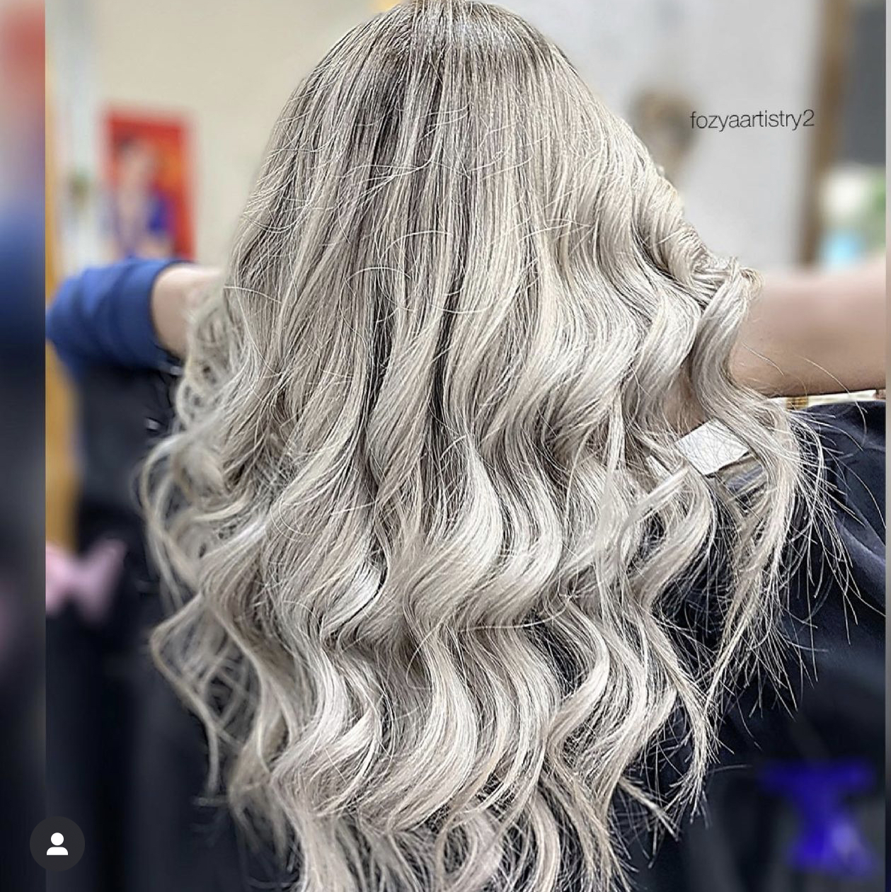 Silver waves created at The Glamz